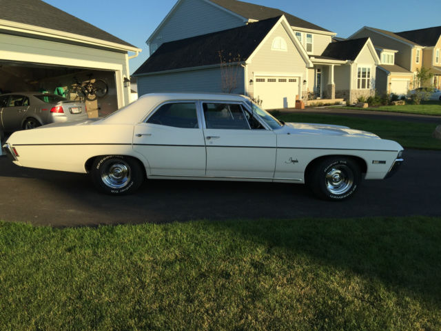 1968 white Chevrolet Impala Sedan