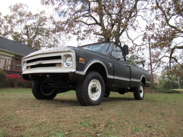 1968 Black Chevrolet K20 4x4 3/4 Ton Pickup Chevy Truck
