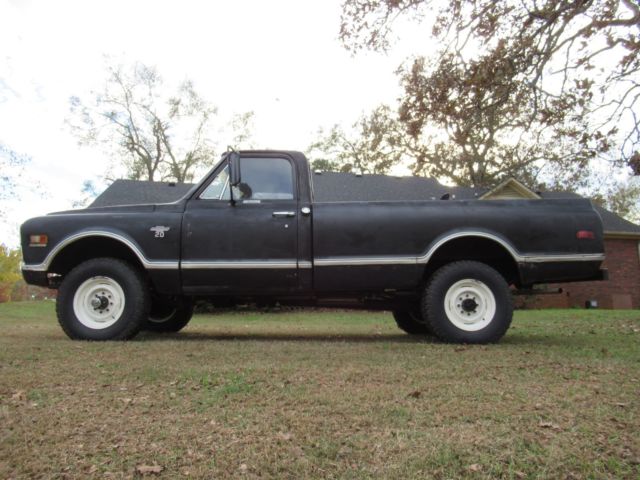 1968 Black Chevrolet K20 4x4 3/4 Ton Pickup Chevy Truck