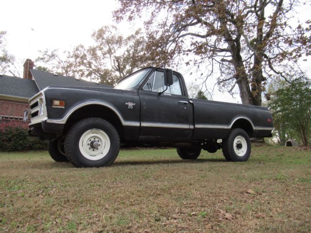 1968 Black Chevrolet K20 4x4 3/4 Ton Pickup Chevy Truck
