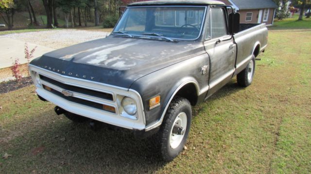 1968 Black Chevrolet K20 4x4 3/4 Ton Pickup Chevy Truck