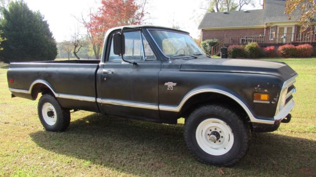 1968 Black Chevrolet K20 4x4 3/4 Ton Pickup Chevy Truck