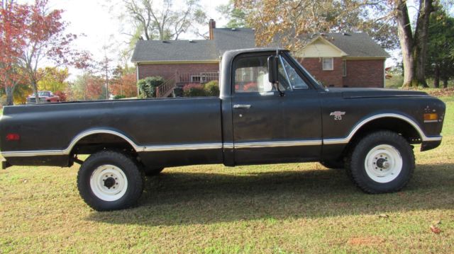 1968 Black Chevrolet K20 4x4 3/4 Ton Pickup Chevy Truck