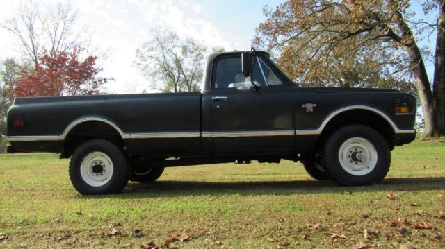 1968 Black Chevrolet K20 4x4 3/4 Ton Pickup Chevy Truck