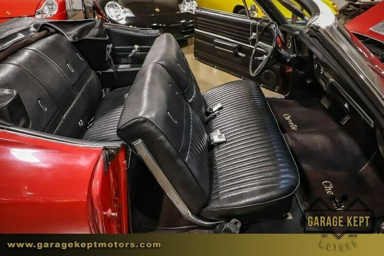 1968 Red Chevrolet Malibu Convertible