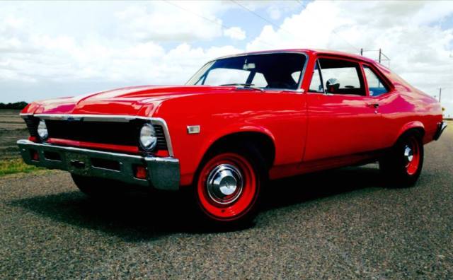 1968 Red Chevrolet Nova Coupe