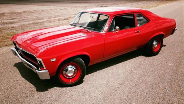 1968 Red Chevrolet Nova Coupe