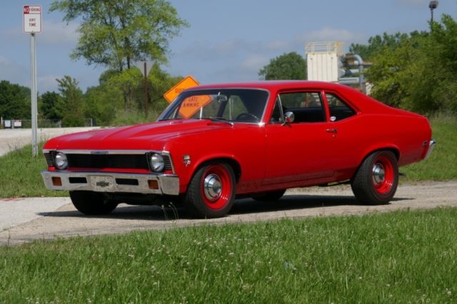 1968 Red Chevrolet Nova Coupe