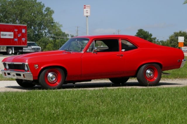 1968 Red Chevrolet Nova Coupe
