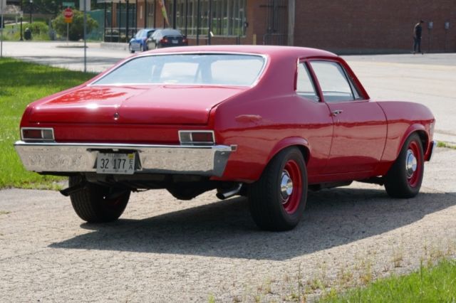 1968 Red Chevrolet Nova Coupe