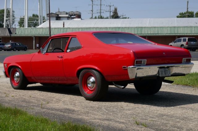 1968 Red Chevrolet Nova Coupe