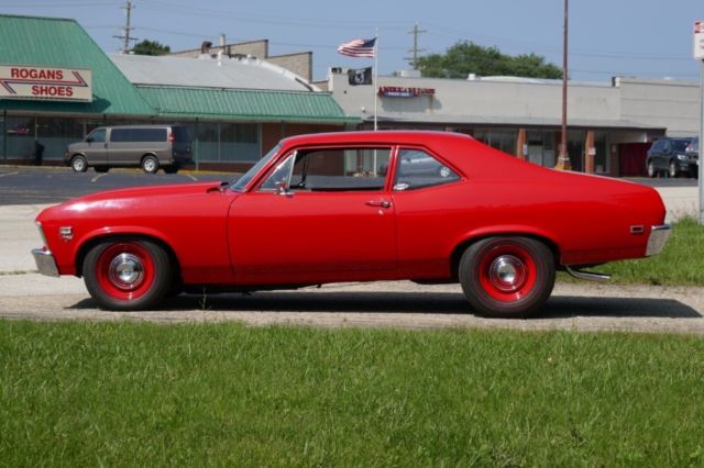 1968 Red Chevrolet Nova Coupe