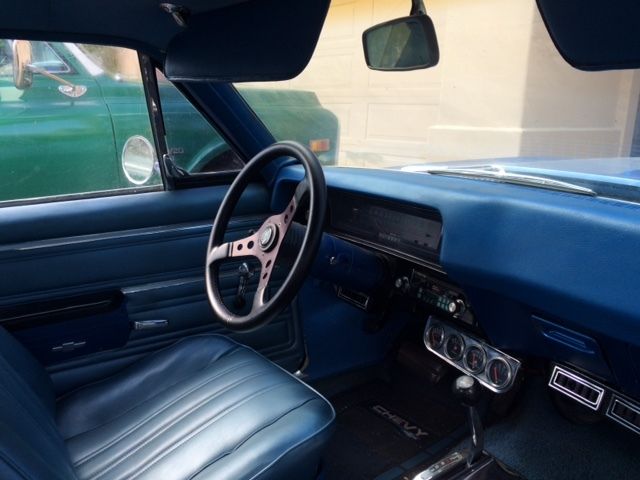 1968 baby blue fade Chevrolet Nova