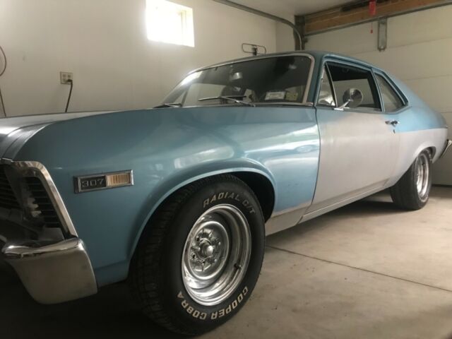 1968 Blue Chevrolet Nova Coupe