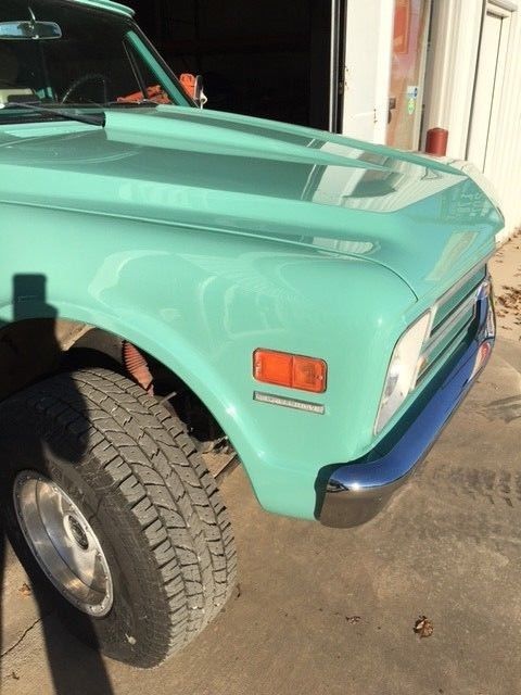 1968 Green Chevrolet K20 Pickup Flatbed (originally LWB)