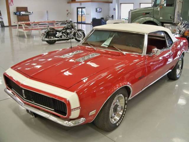 1968 Red Chevrolet Camaro Convertible
