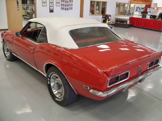 1968 Red Chevrolet Camaro Convertible
