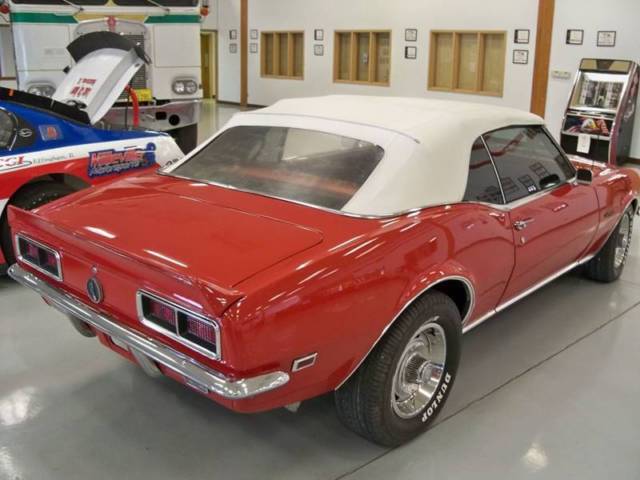 1968 Red Chevrolet Camaro Convertible