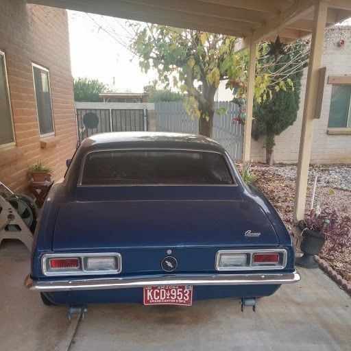 1968 Blue Chevrolet Camaro 2 Door