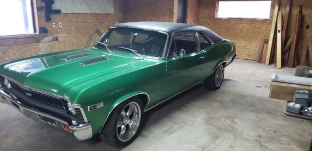 1968 Green Chevrolet Nova Coupe