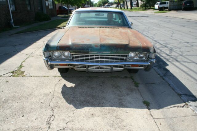 1968 Blue/White Chevrolet Bel Air Sedan