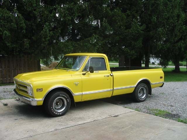 1968 Yellow Chevrolet C-10 pick up