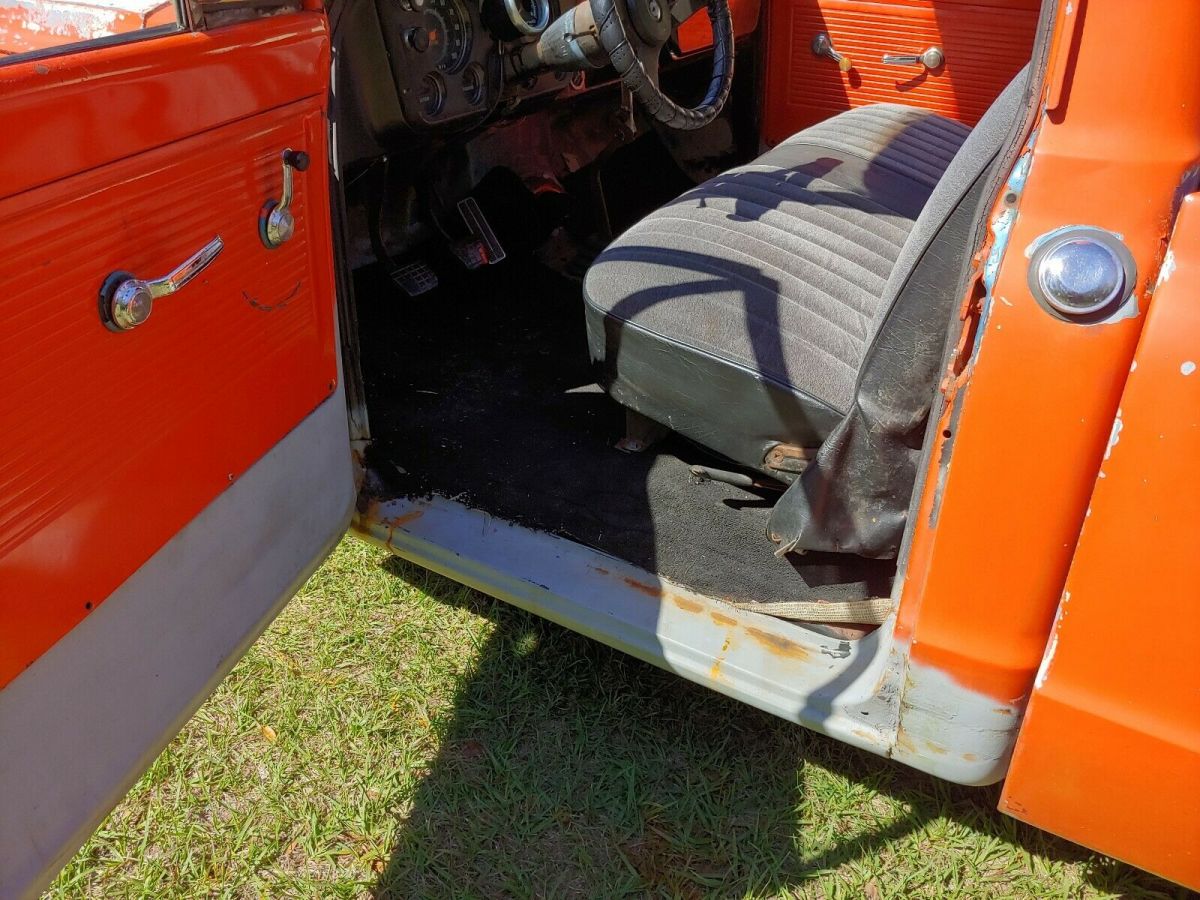 1968 Orange Chevrolet C-10 Standard Cab Pickup