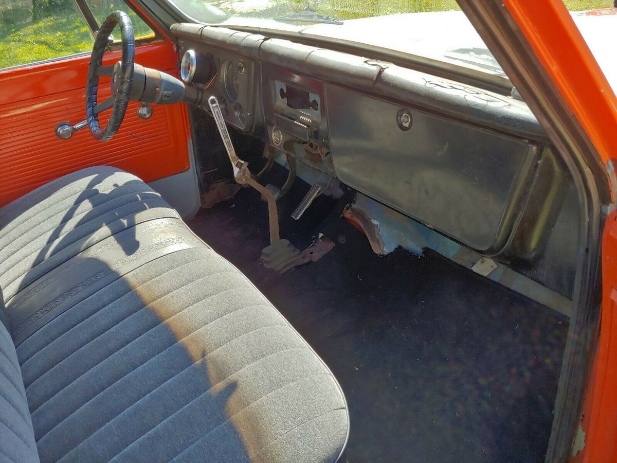 1968 Orange Chevrolet C-10 Standard Cab Pickup