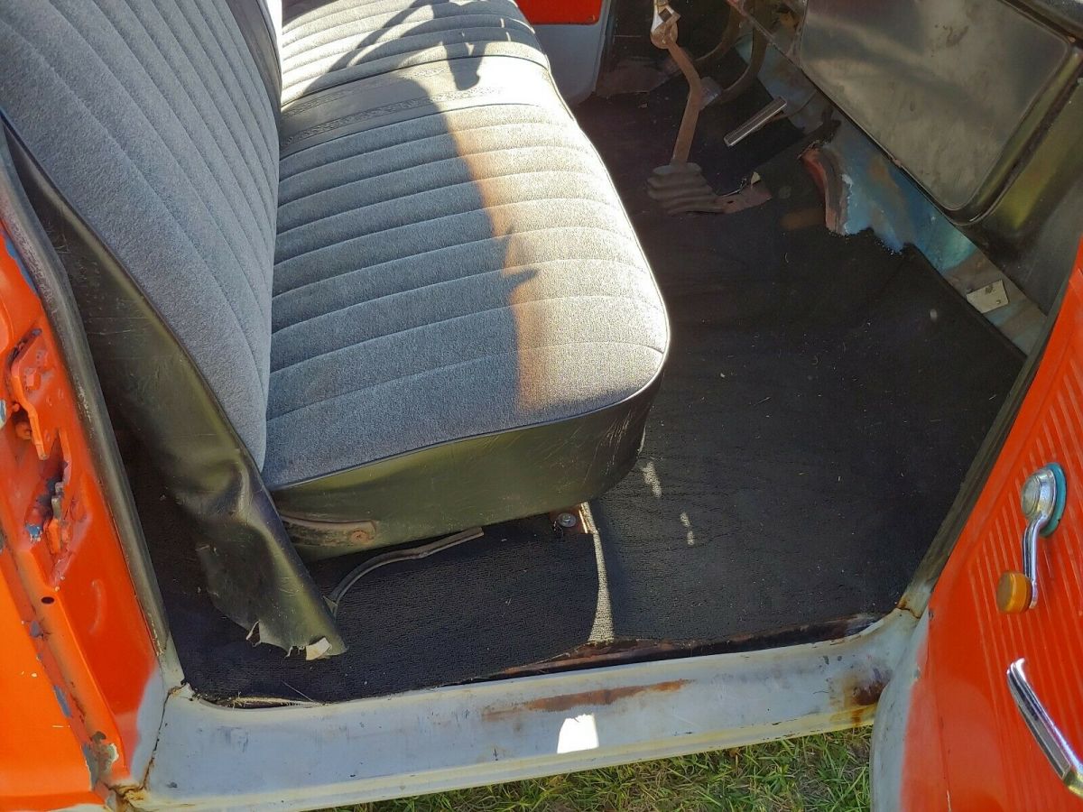 1968 Orange Chevrolet C-10 Standard Cab Pickup