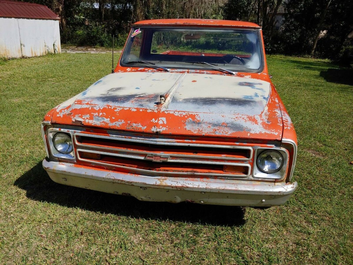 1968 Orange Chevrolet C-10 Standard Cab Pickup