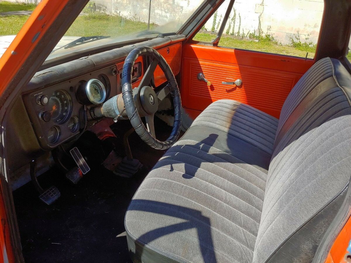 1968 Orange Chevrolet C-10 Standard Cab Pickup