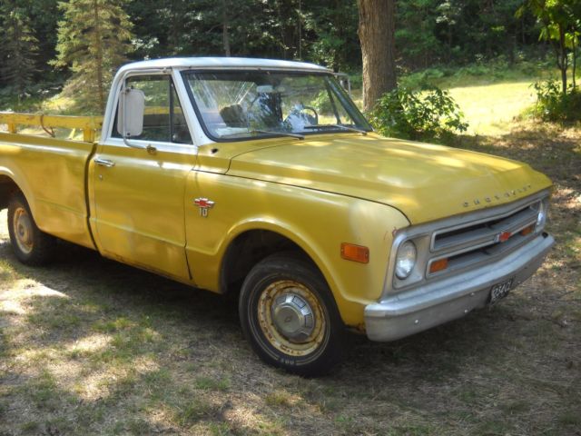 1968 yellow/white Chevrolet C-10