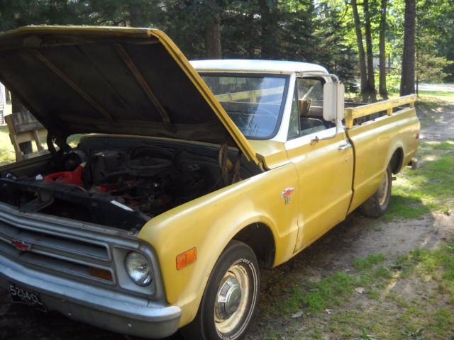 1968 yellow/white Chevrolet C-10