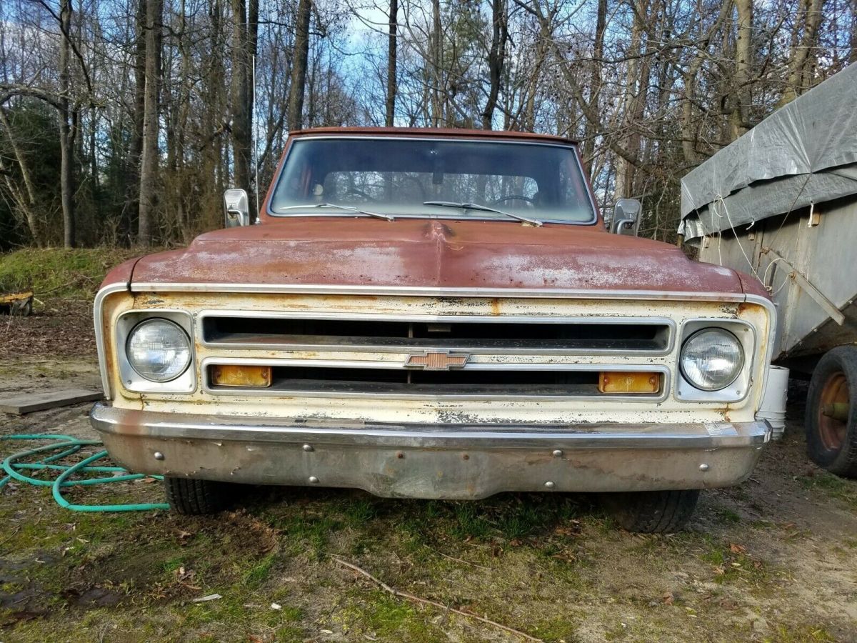 1968 Burgundy Chevrolet C-10 Short Bed
