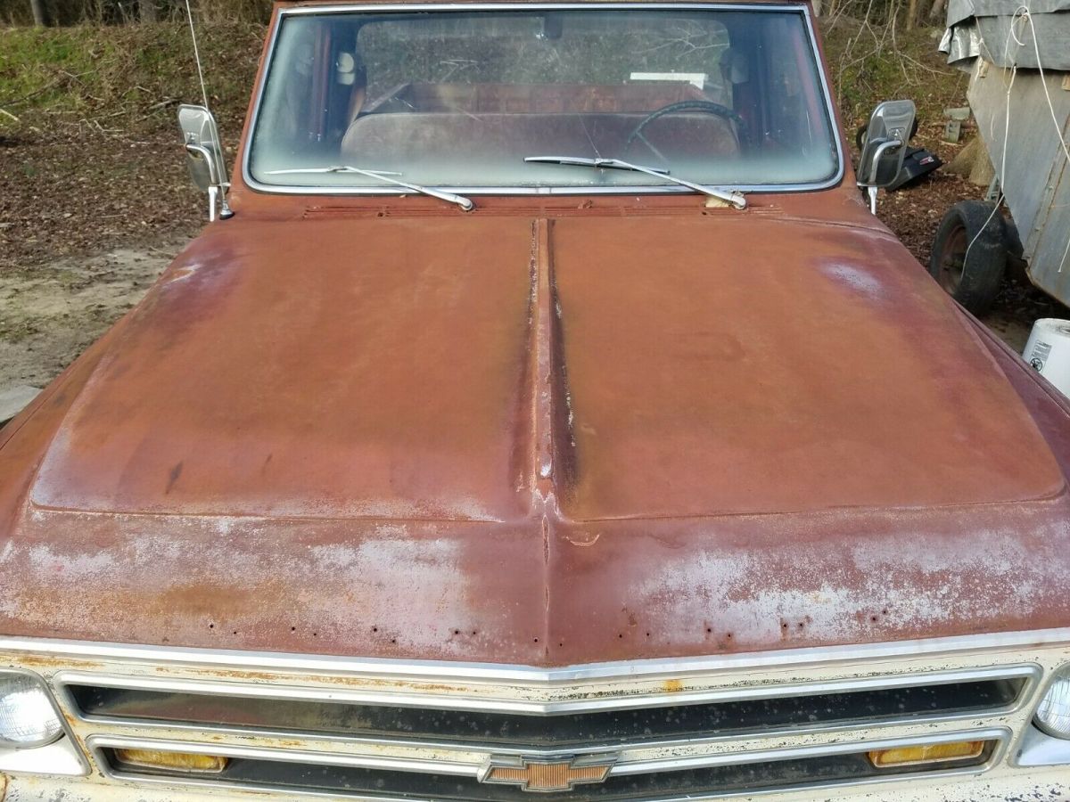 1968 Burgundy Chevrolet C-10 Short Bed