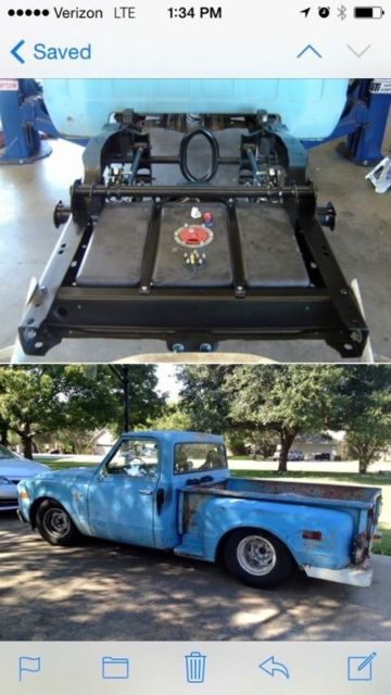 1968 Blue Chevrolet C-10 Standard Cab Pickup