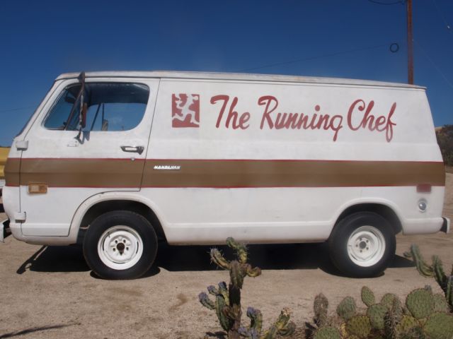 1968 white Chevrolet C-10 van
