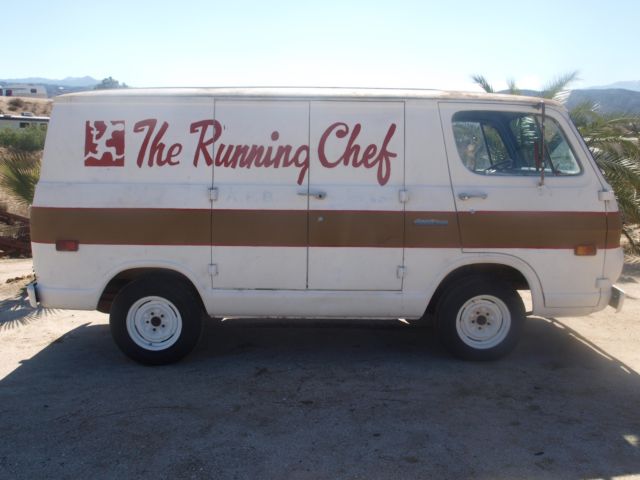 1968 white Chevrolet C-10 van