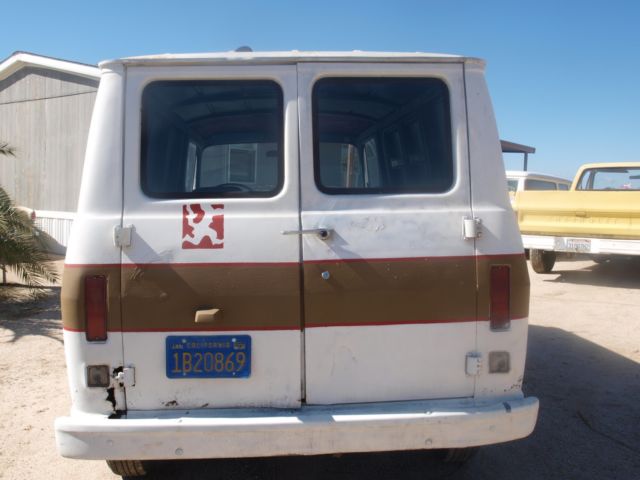 1968 white Chevrolet C-10 van