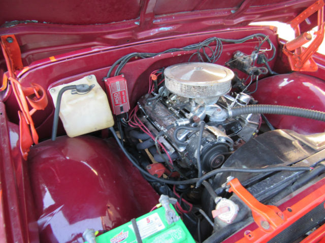 19680000 Maroon Chevrolet C-10 Crew Cab Pickup