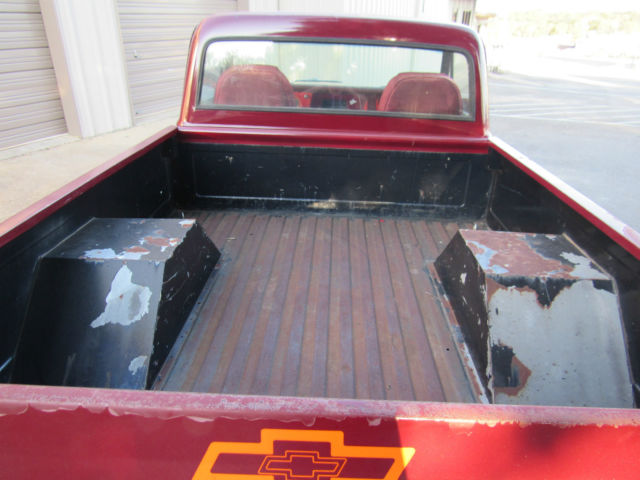19680000 Maroon Chevrolet C-10 Crew Cab Pickup