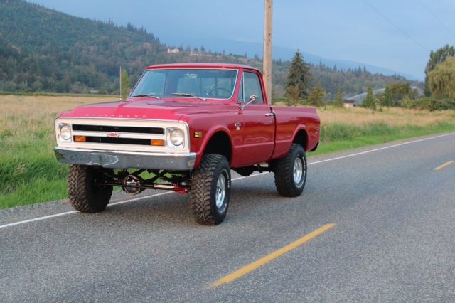 1968 Red Chevrolet C-10 Standard Cab Pickup