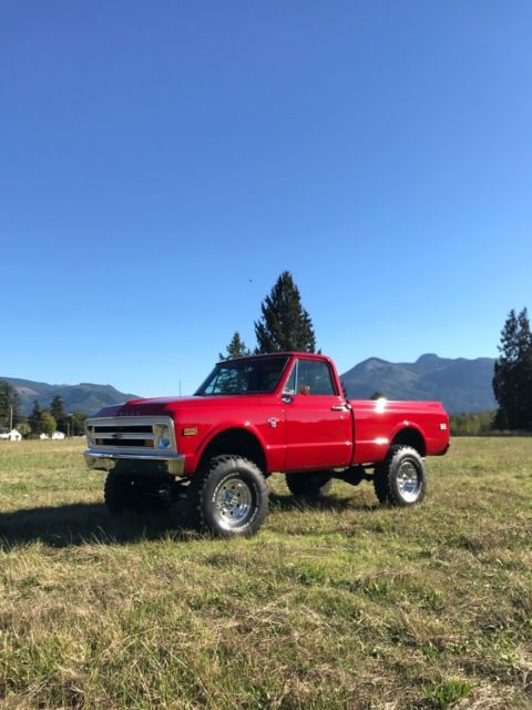 1968 Red Chevrolet C-10 Standard Cab Pickup