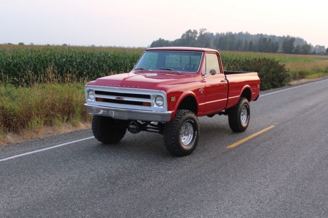 1968 Red Chevrolet C-10 Standard Cab Pickup