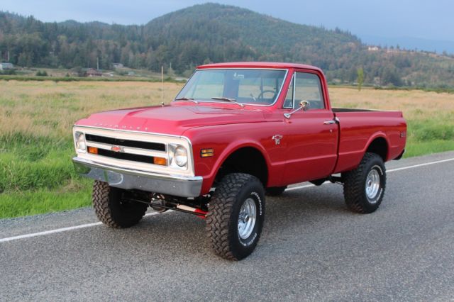 1968 Red Chevrolet C-10 Standard Cab Pickup