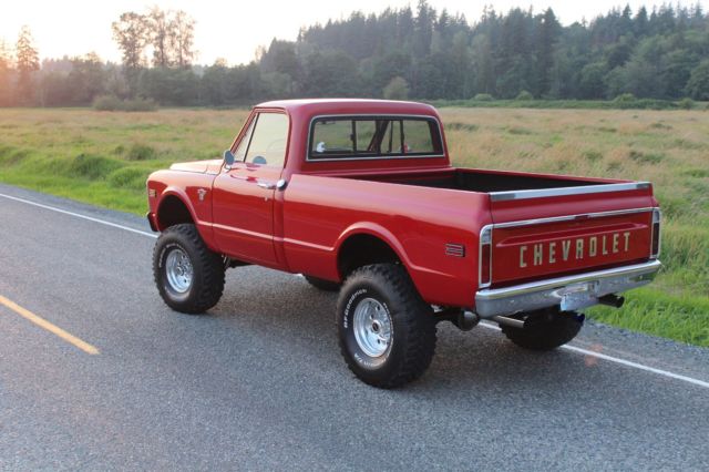 1968 Red Chevrolet C-10 Standard Cab Pickup