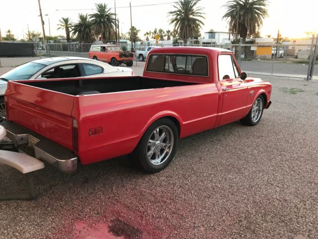 1968 Red Chevrolet C-10 truck long standard bed