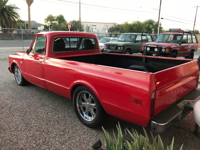 1968 Red Chevrolet C-10 truck long standard bed