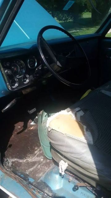 1968 Blue Chevrolet C/K Pickup 3500 Factory chassis mounted 1 ton camper