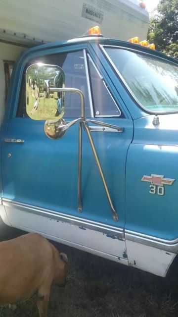 1968 Blue Chevrolet C/K Pickup 3500 Factory chassis mounted 1 ton camper